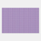 Paarse en zilvergrijze patronen inpakpapier vel (Voorkant)