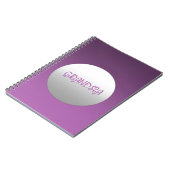 Paarse en zilvergrootma notitieboek (Linkerzijde)