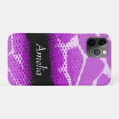 Paarse en zwart, dierlijk afdrukken Case-Mate iPhone case (Achterkant (horizontaal))