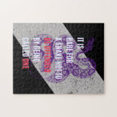 Paarse en zwarte beledigde slangen sarcastisch cit legpuzzel (Horizontaal)