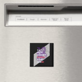 Paarse en zwarte beledigde slangen sarcastisch cit magneet (Insitu (Vaatwasser))