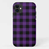 Paarse en zwarte buffelplaat Case-Mate iPhone case (Achterkant)