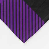 Paarse en zwarte buffelplaat Fleece Deken (Hoek)