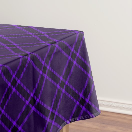 Paarse en zwarte buffelpleister, Schotse tartan Tafelkleed (Voorbeeld)