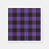 Paarse en zwarte buffels controleren het gespeelde servetten (Voorkant)