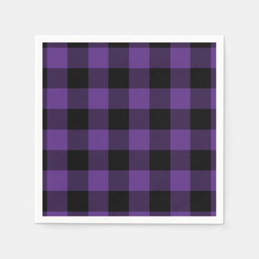 Paarse en zwarte buffels controleren het gespeelde servetten (Voorkant)