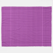 Paarse en zwarte cheques, grote rugleuning fleece deken (Voorkant (Horizontaal))