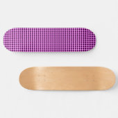 Paarse en zwarte cheques, skateboard (Horizontaal)