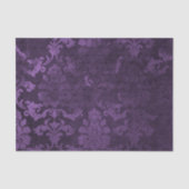 Paarse en zwarte Damask Tissuepapier (Voorkant)