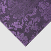 Paarse en zwarte Damask Tissuepapier (Detail)