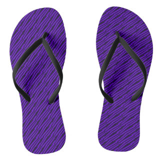 Paarse en Zwarte Dames Flip Flops