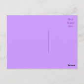 Paarse en zwarte dankjewel Briefkaart (Achterkant)