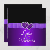 Paarse en zwarte diamanten sluiers kaart (Voorkant / Achterkant)