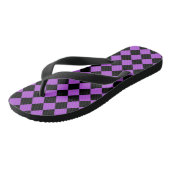 Paarse en zwarte Diamond Pattern Teenslippers (Schuin)