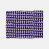  paarse en zwarte diepte fleece deken (Voorkant (Horizontaal))