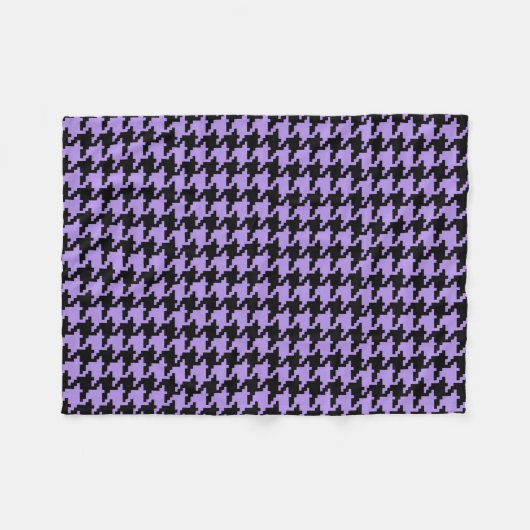 paarse en zwarte diepte fleece deken (Voorkant (Horizontaal))