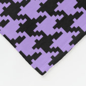  paarse en zwarte diepte fleece deken (Hoek)