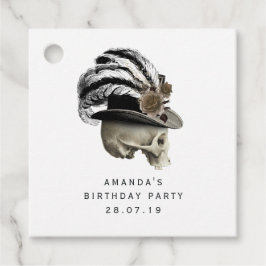 Paarse en zwarte Fancy Victoriaans Gotische Schede Bedankjes Labels