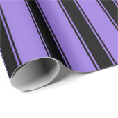 Paarse en zwarte gestreepte patrooninpakpapier cadeaupapier (Rol Hoek)