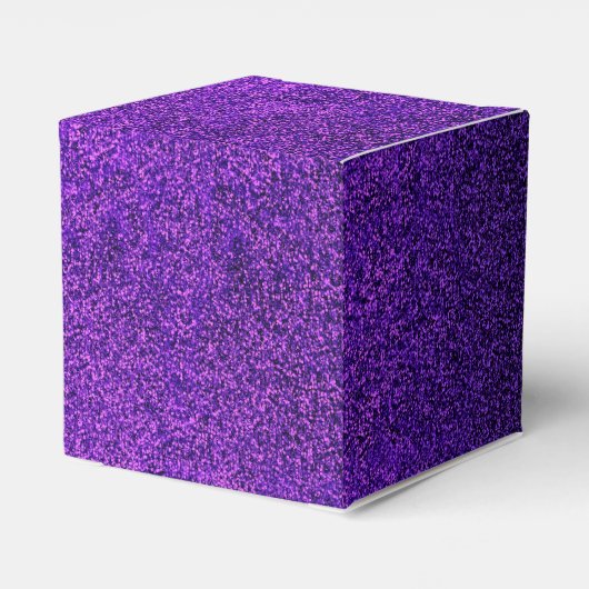 Paarse en zwarte glittergradiënt bedankdoosjes (Achterkant)