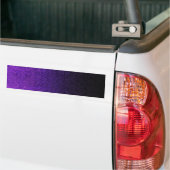 Paarse en zwarte glittergradiënt bumpersticker (Op Truck)