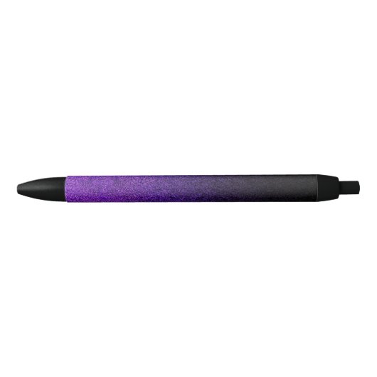 Paarse en zwarte glittergradiënt inkt pen (Voorkant)