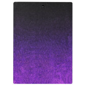 Paarse en zwarte glittergradiënt klembord (Achterkant)