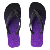Paarse en zwarte glittergradiënt teenslippers (Voetbed)