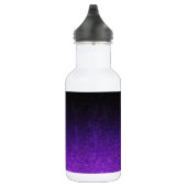 Paarse en zwarte glittergradiënt waterfles (Rechts)