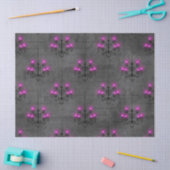 Paarse en zwarte Gothic Chandelier Decoupage Tissuepapier (Craft)