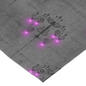 Paarse en zwarte Gothic Chandelier Korte Tafelloper (Hoek)