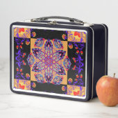 Paarse en zwarte grafische illustratie, violette N (In situ)