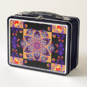 Paarse en zwarte grafische illustratie, violette N (Voorkant)