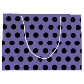 Paarse en zwarte grote middelgrote polaire dot par groot cadeauzakje (Achterkant)