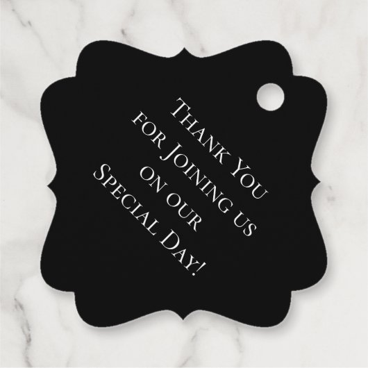 Paarse en Zwarte Hart Gotische Bruiloft Favor Labe Bedankjes Labels (Achterkant)