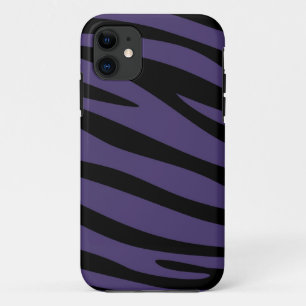 Paarse en zwarte inkt van Zebra Case-Mate iPhone Case