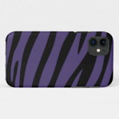 Paarse en zwarte inkt van Zebra Case-Mate iPhone Case (Achterkant (horizontaal))