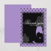 Paarse en zwarte kaart (Voorkant / Achterkant)