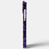 Paarse en zwarte kant Case-Mate iPhone case (Achterkant / Links)