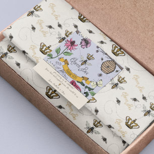 Paarse en zwarte koningin bij en kroon dank u vierkante sticker