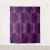 Paarse en zwarte Mandala wandtapijt Wandkleed (Voorkant)