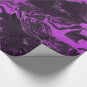 Paarse en zwarte marmer. cadeaupapier (Hoek)
