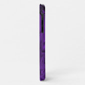 Paarse en zwarte marmer Case-Mate iPhone case (Achterkant/links)