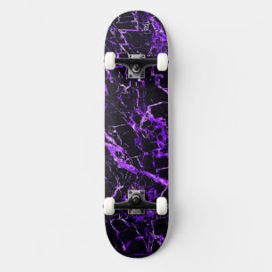 Paarse en zwarte marmer (complete vrachtwagens en persoonlijk skateboard