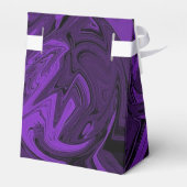 Paarse en zwarte marmer gepolijst bedankdoosjes (Achterkant)