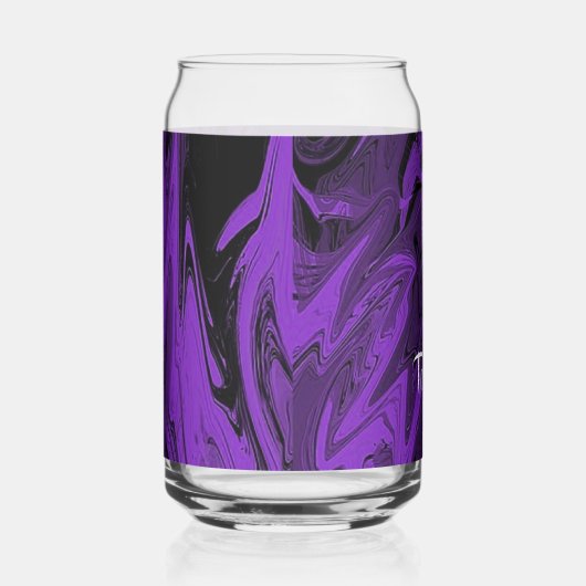 Paarse en zwarte marmer gepolijst blikvorm glas (Rechts)