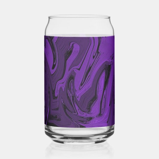 Paarse en zwarte marmer gepolijst blikvorm glas (Links)