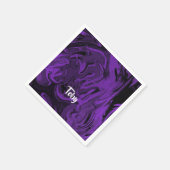 Paarse en zwarte marmer gepolijst servet (Hoek)