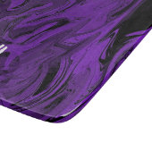 Paarse en zwarte marmer gepolijst snijplank (Hoek)