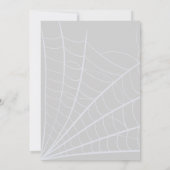 Paarse en zwarte Moody Dark Wedding Invitation Kaart (Achterkant)